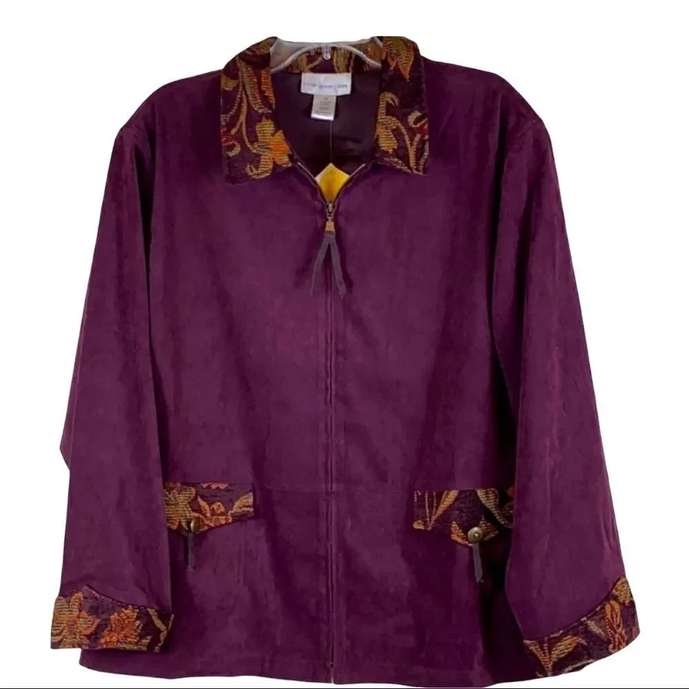 Susan Graver  Jacket detailed outline NWT
